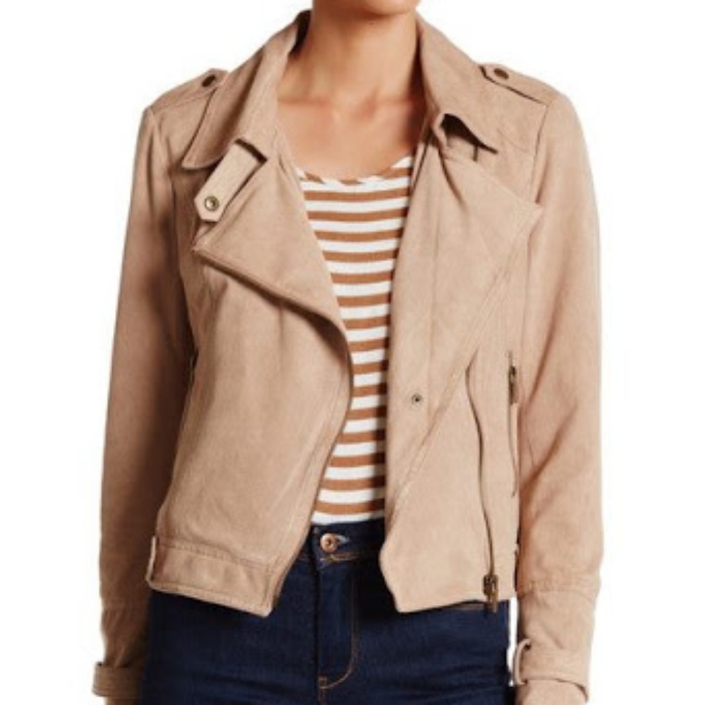 BNCI Faux Suede Jacket-Cranberry Color